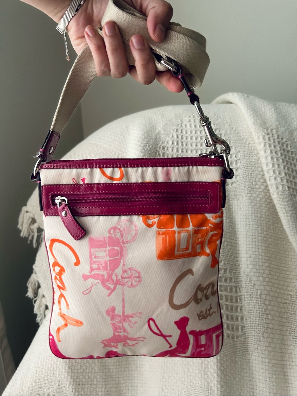 Y2K Coach Horse Carriage Crossbody Purse